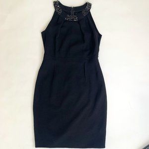 Carmen Marc Valvo cocktail black dress
